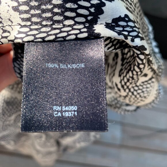 Robert Rodriguez Silk Sheer Snakeskin Print Layered Asymmetric Boho Midi Dress - Picture 12 of 15